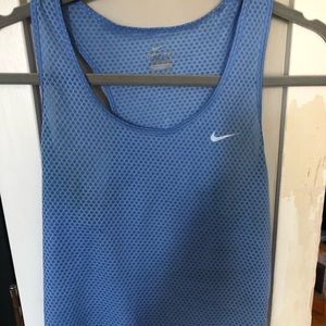 Blue nike workout tank